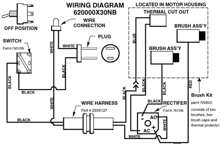 Wiring Diagram Diagram and Parts List for 620000X30NC 2004 Briggs and Stratton Snow Blower
